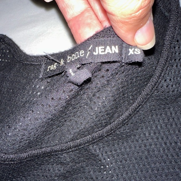 Rag & Bone / JEAN The Atlantis Perforated Tank In Black (101) - Picture 7 of 7